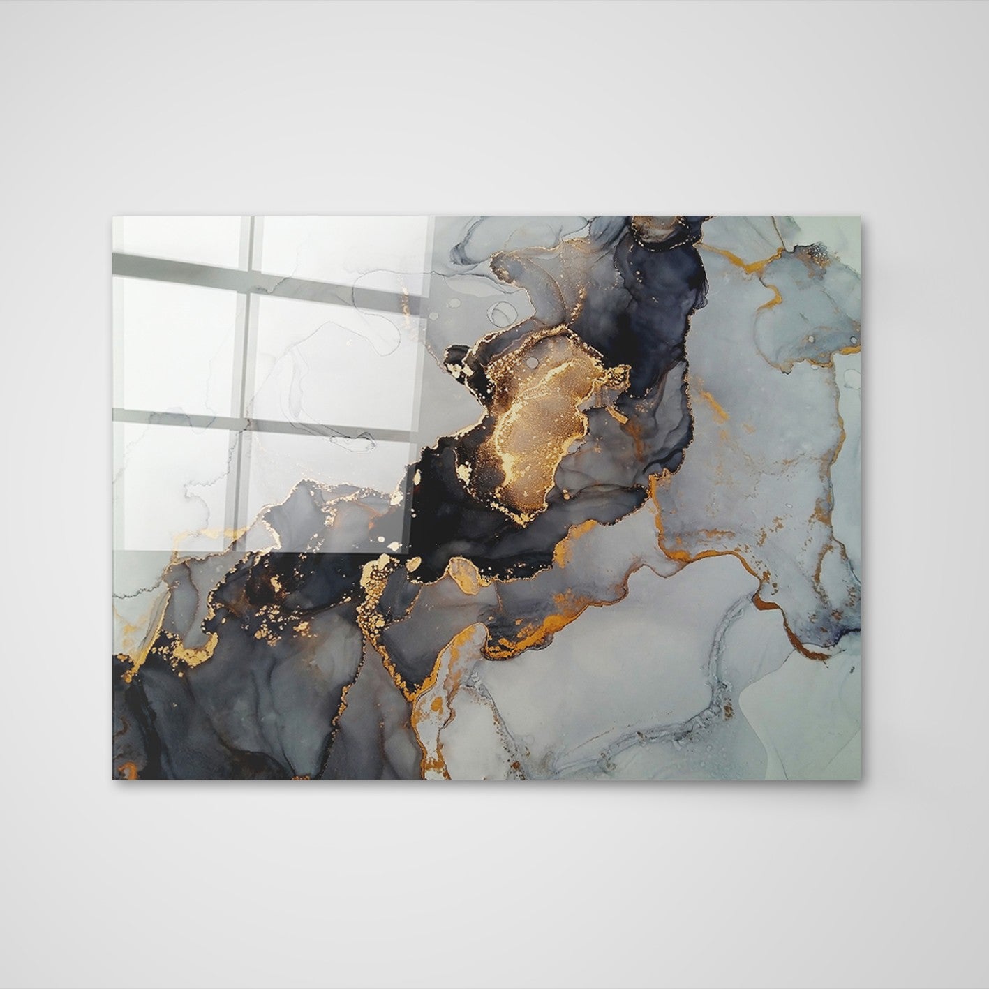 Quadro Decorativo em Vidro Temperado Multicolor 50x70cm - Arte Moderna para Parede