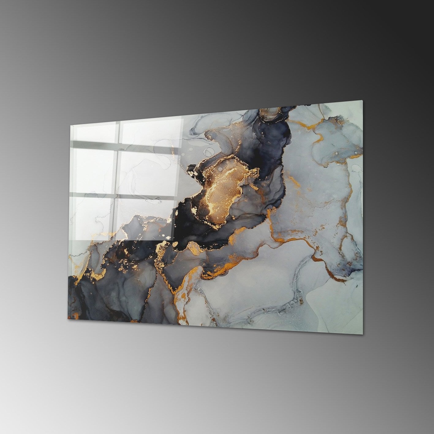 Quadro Decorativo em Vidro Temperado Multicolor 50x70cm - Arte Moderna para Parede