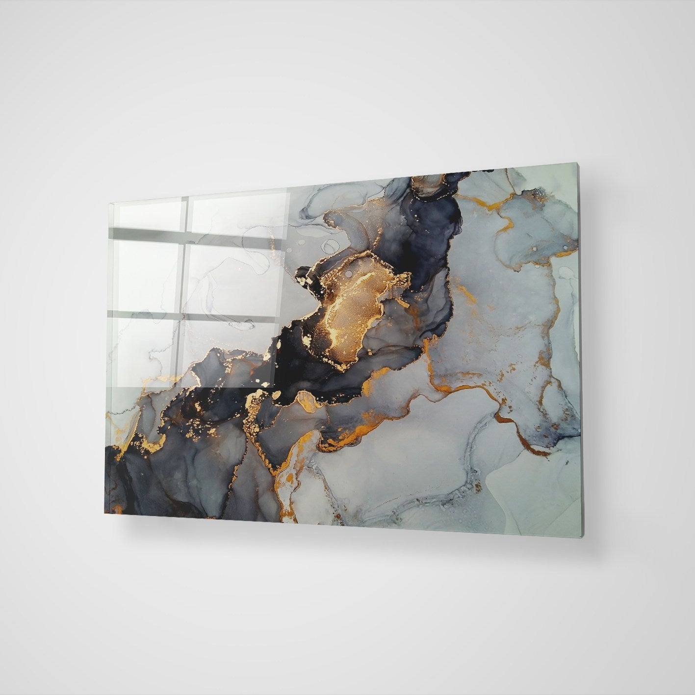 Quadro Decorativo em Vidro Temperado Multicolor 50x70cm - Arte Moderna para Parede