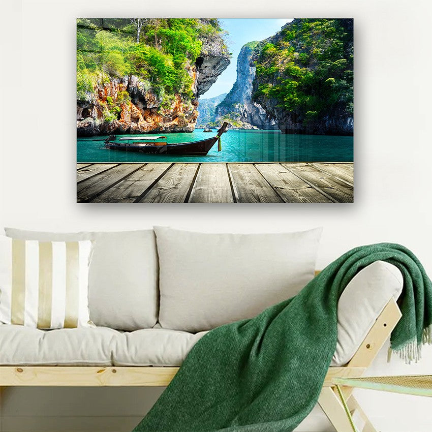 Quadro Decorativo em Vidro Temperado Multicolor 40x60cm - Arte Moderna para Parede