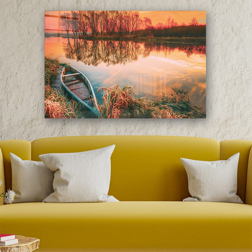 Quadro Decorativo em Vidro Temperado Multicolor 40x60cm - Arte Moderna para Parede
