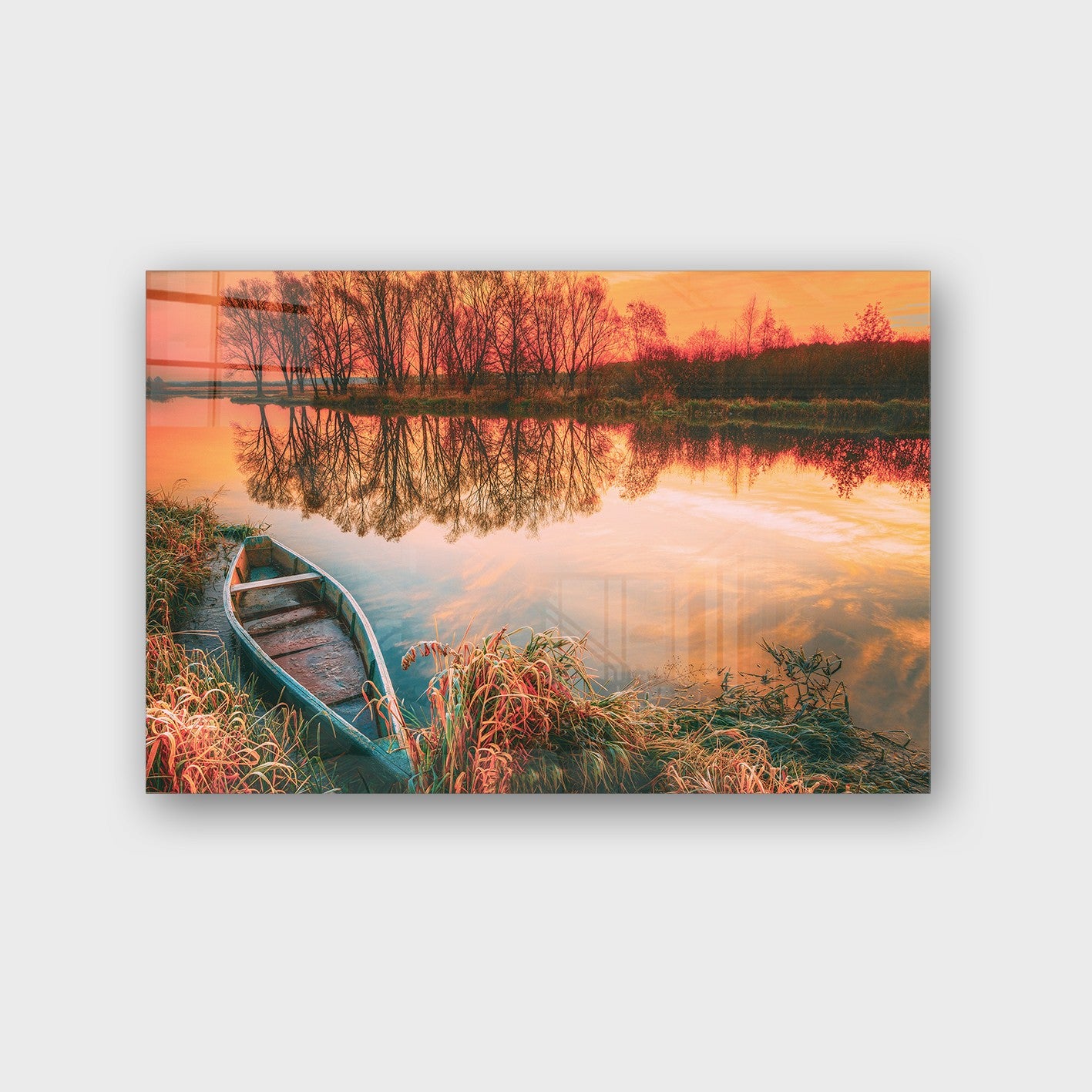 Quadro Decorativo em Vidro Temperado Multicolor 40x60cm - Arte Moderna para Parede
