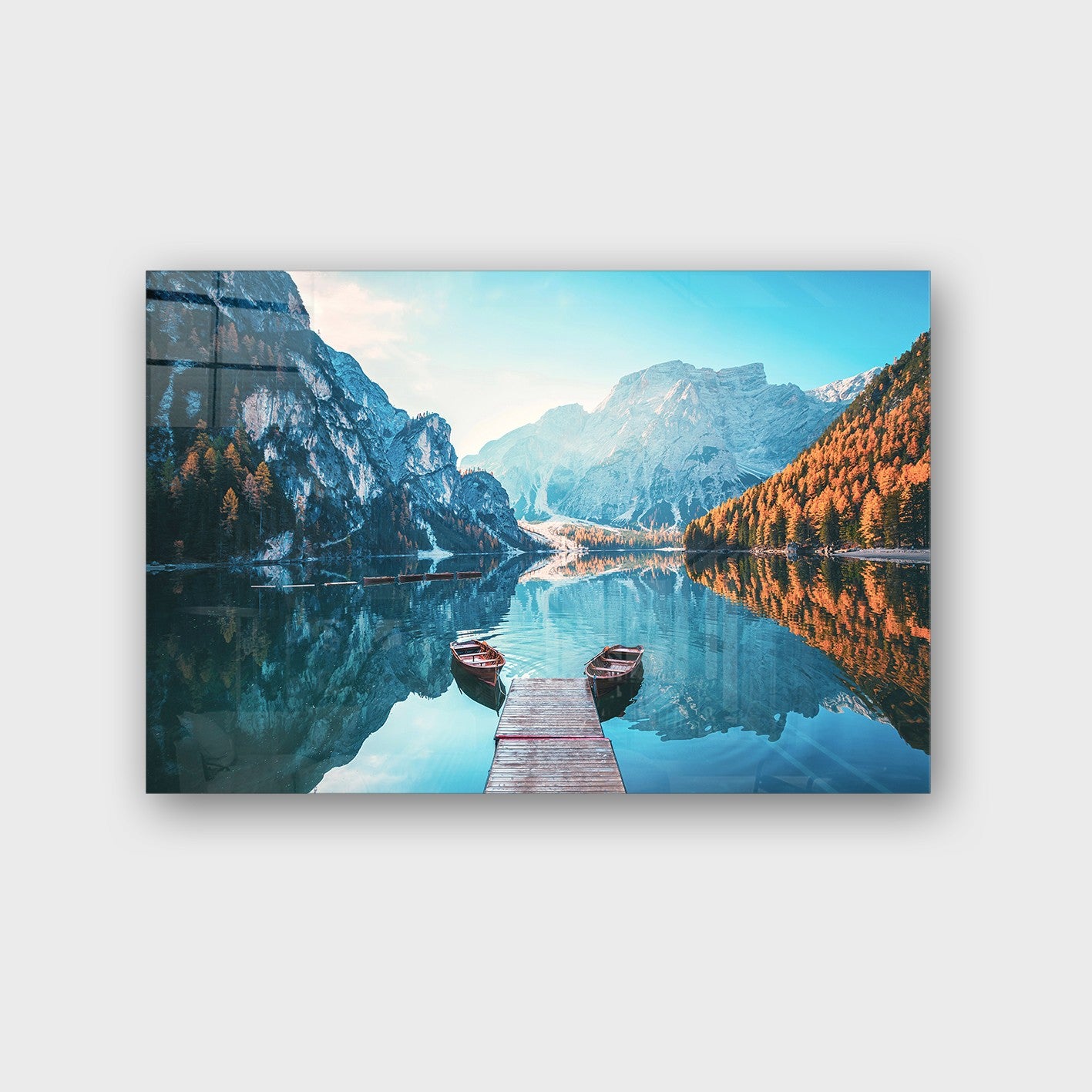 Quadro Decorativo em Vidro Temperado Multicolor 50x70cm - Arte Moderna para Parede