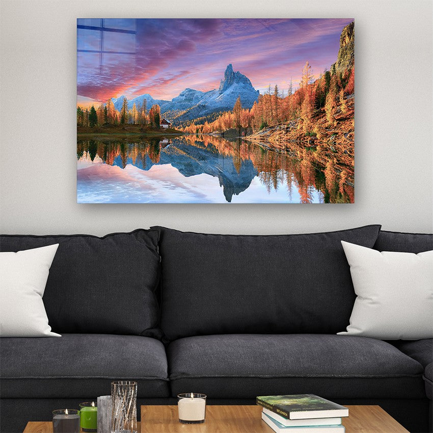 Quadro Decorativo em Vidro Temperado Multicolor 50x70cm - Arte Moderna para Parede