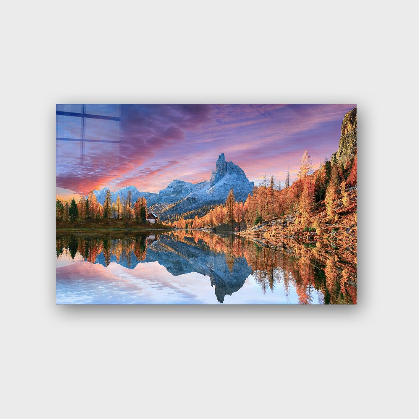 Quadro Decorativo em Vidro Temperado Multicolor 50x70cm - Arte Moderna para Parede