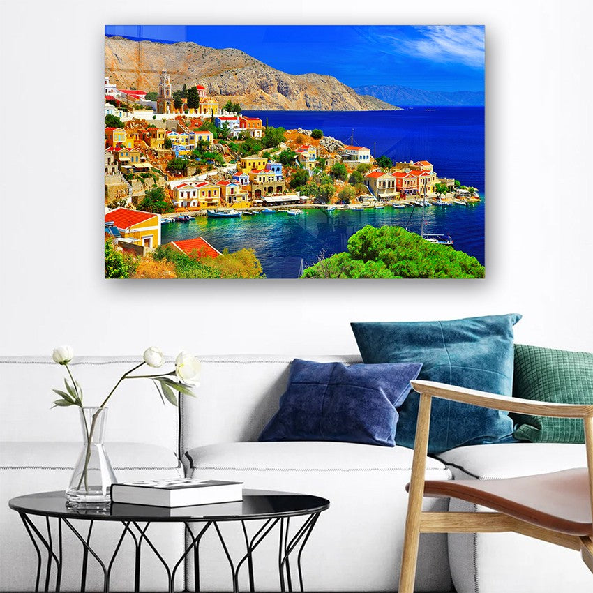 Quadro Decorativo em Vidro Temperado Multicolor 40x60cm - Arte Moderna para Parede