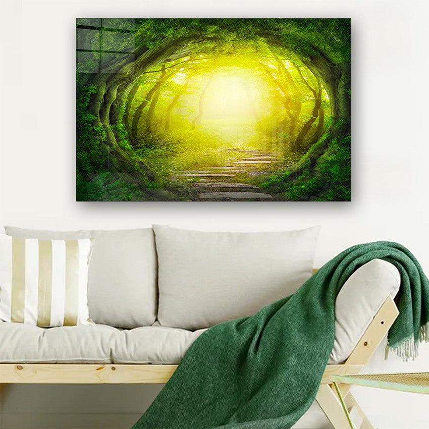 Quadro Decorativo em Vidro Temperado Multicolor 50x70cm - Arte Moderna para Parede