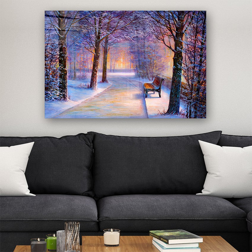 Quadro Decorativo em Vidro Temperado Multicolor 50x70cm - Arte Moderna para Parede