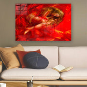 Quadro Decorativo em Vidro Temperado Multicolor 40x60cm - Arte Moderna para Parede