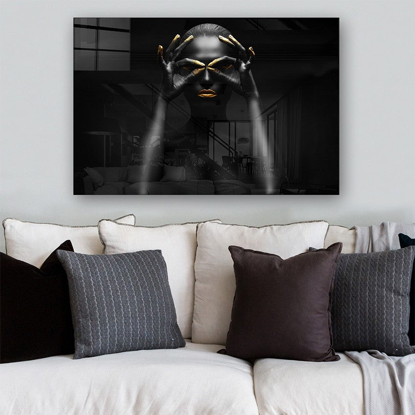 Quadro Decorativo em Vidro Temperado Multicolor 70x100cm - Arte Moderna para Parede