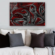 Quadro Decorativo em Vidro Temperado Multicolor 40x60cm - Arte Moderna para Parede