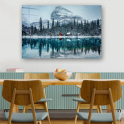 Quadro Decorativo em Vidro Temperado Multicolor 40x60cm - Arte Moderna para Parede