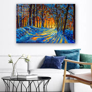 Quadro Decorativo em Vidro Temperado Multicolor 70x100cm - Arte Moderna para Parede