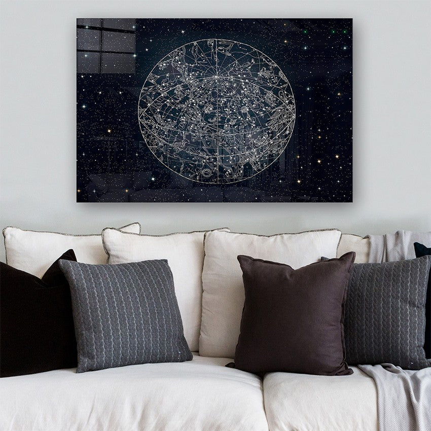Quadro Decorativo em Vidro Temperado Multicolor 40x60cm - Arte Moderna para Parede