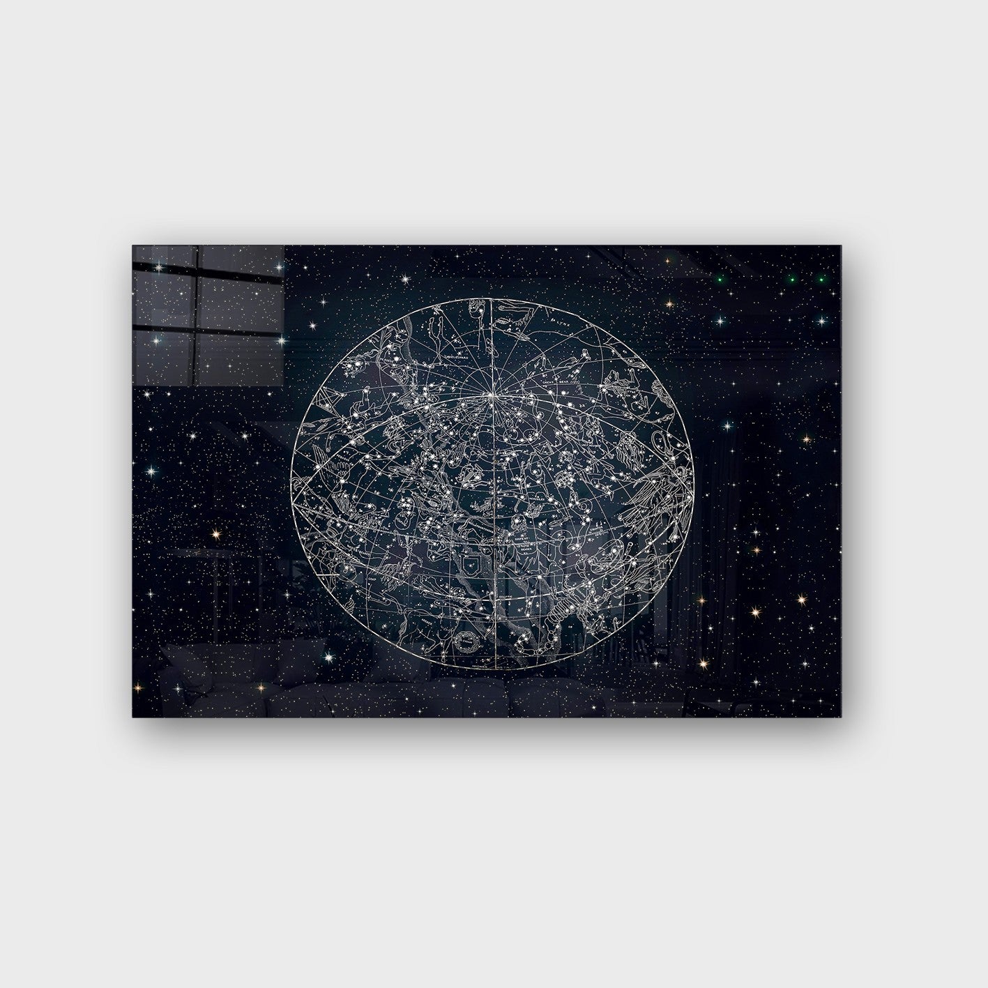 Quadro Decorativo em Vidro Temperado Multicolor 40x60cm - Arte Moderna para Parede