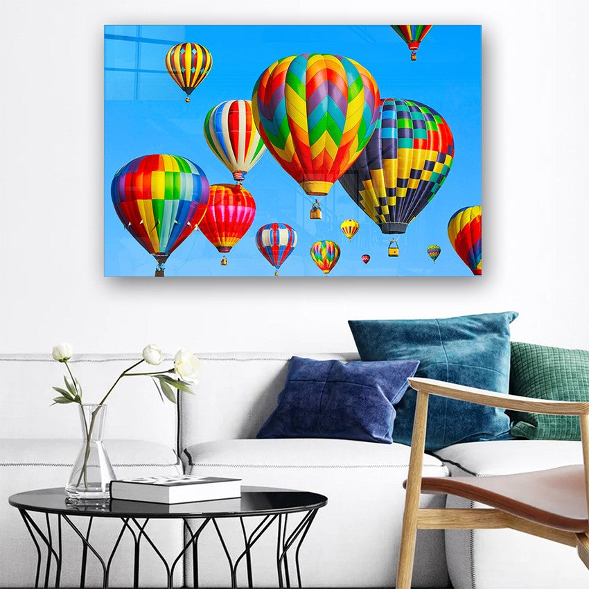 Quadro Decorativo em Vidro Temperado Multicolor 70x100cm - Arte Moderna para Parede