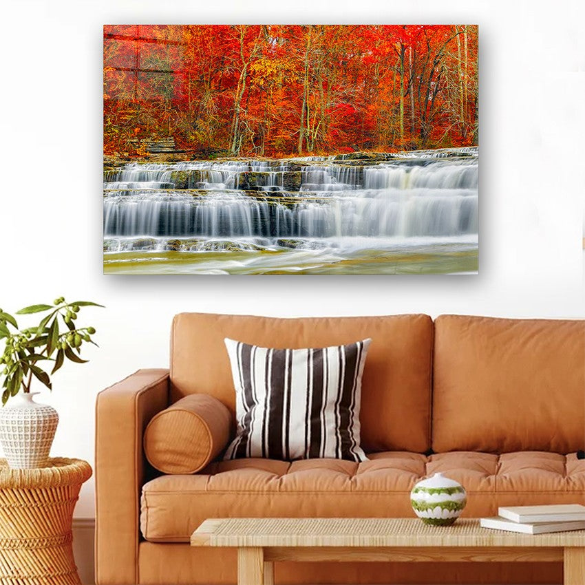 Quadro Decorativo em Vidro Temperado Multicolor 40x60cm - Arte Moderna para Parede
