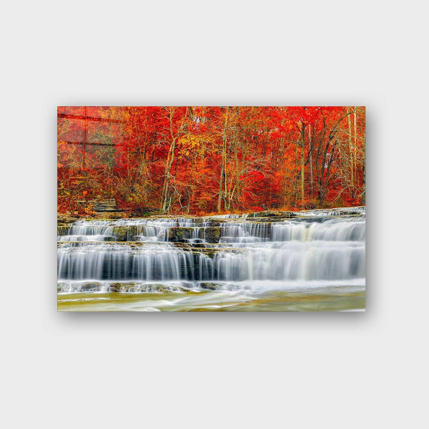 Quadro Decorativo em Vidro Temperado Multicolor 40x60cm - Arte Moderna para Parede