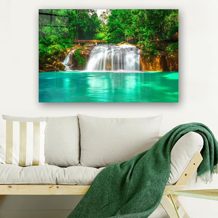 Quadro Decorativo em Vidro Temperado Multicolor 50x70cm - Arte Moderna para Parede