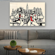 Quadro Decorativo em Vidro Temperado Multicolor 70x100cm - Arte Moderna para Parede