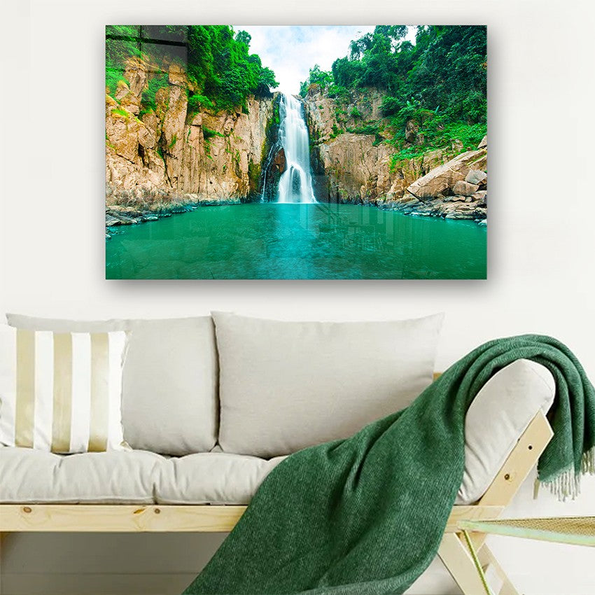 Quadro Decorativo em Vidro Temperado Multicolor 50x70cm - Arte Moderna para Parede