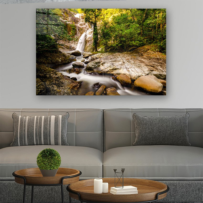 Quadro Decorativo em Vidro Temperado Multicolor 50x70cm - Arte Moderna para Parede