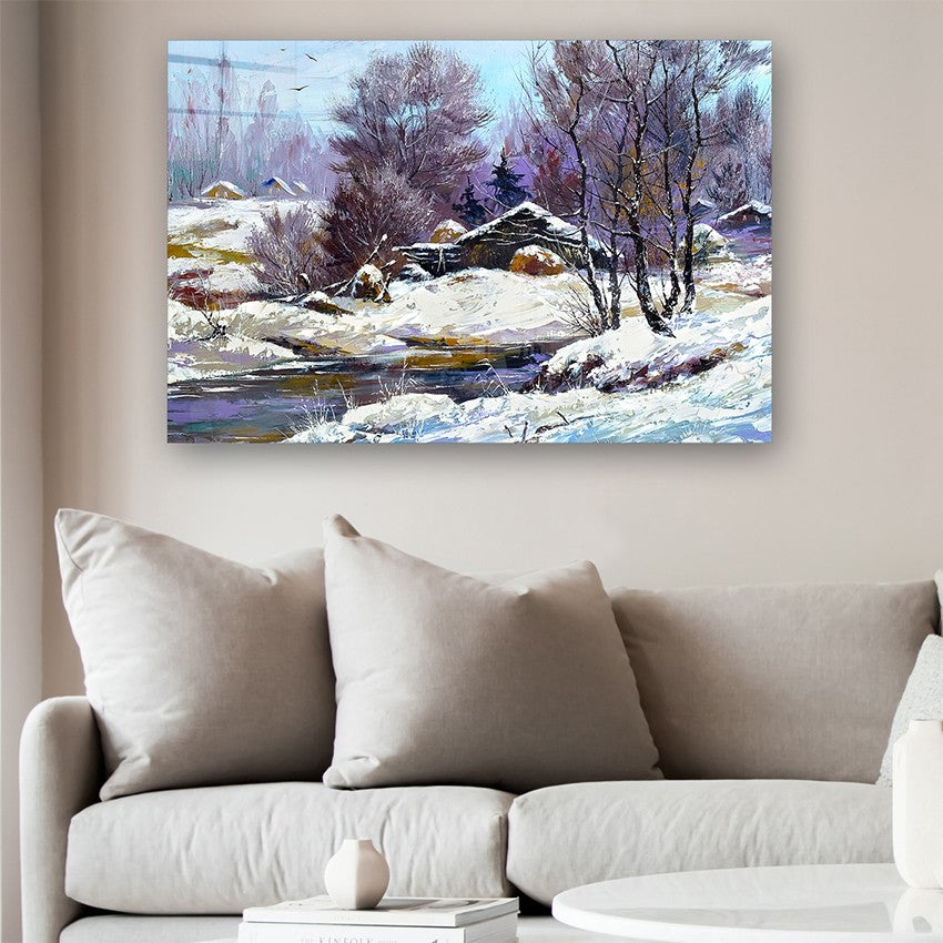 Quadro Decorativo em Vidro Temperado Multicolor 50x70cm - Arte Moderna para Parede