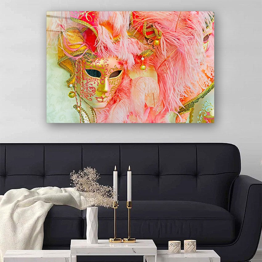 Quadro Decorativo em Vidro Temperado Multicolor 50x70cm - Arte Moderna para Parede