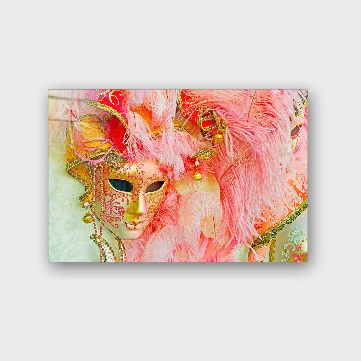 Quadro Decorativo em Vidro Temperado Multicolor 50x70cm - Arte Moderna para Parede