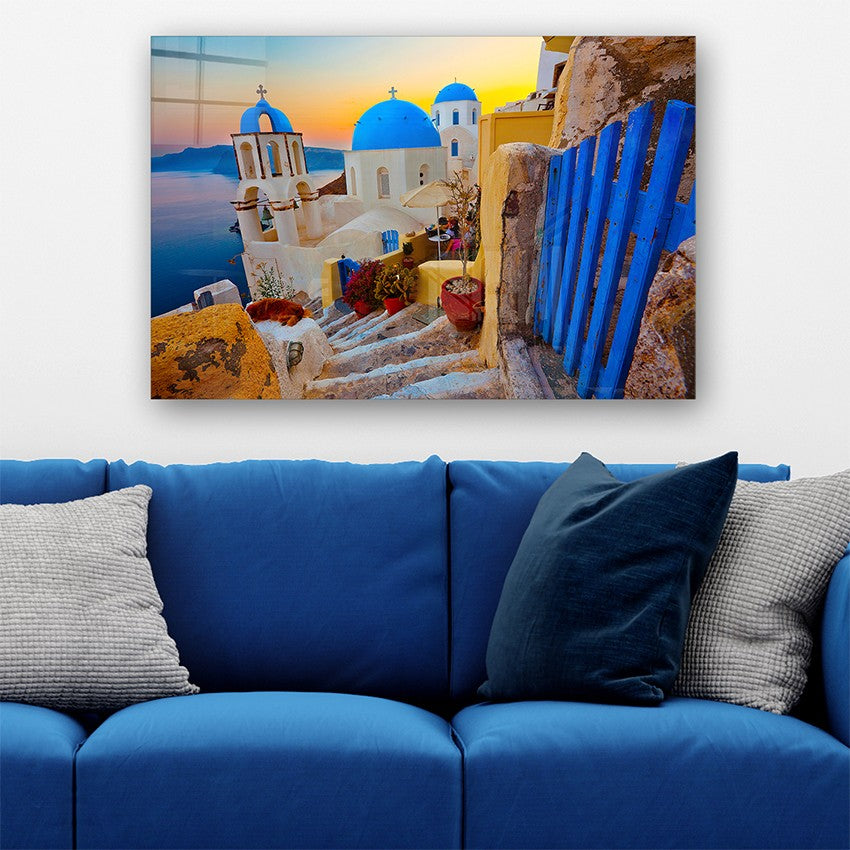 Quadro Decorativo em Vidro Temperado Multicolor 50x70cm - Arte Moderna para Parede