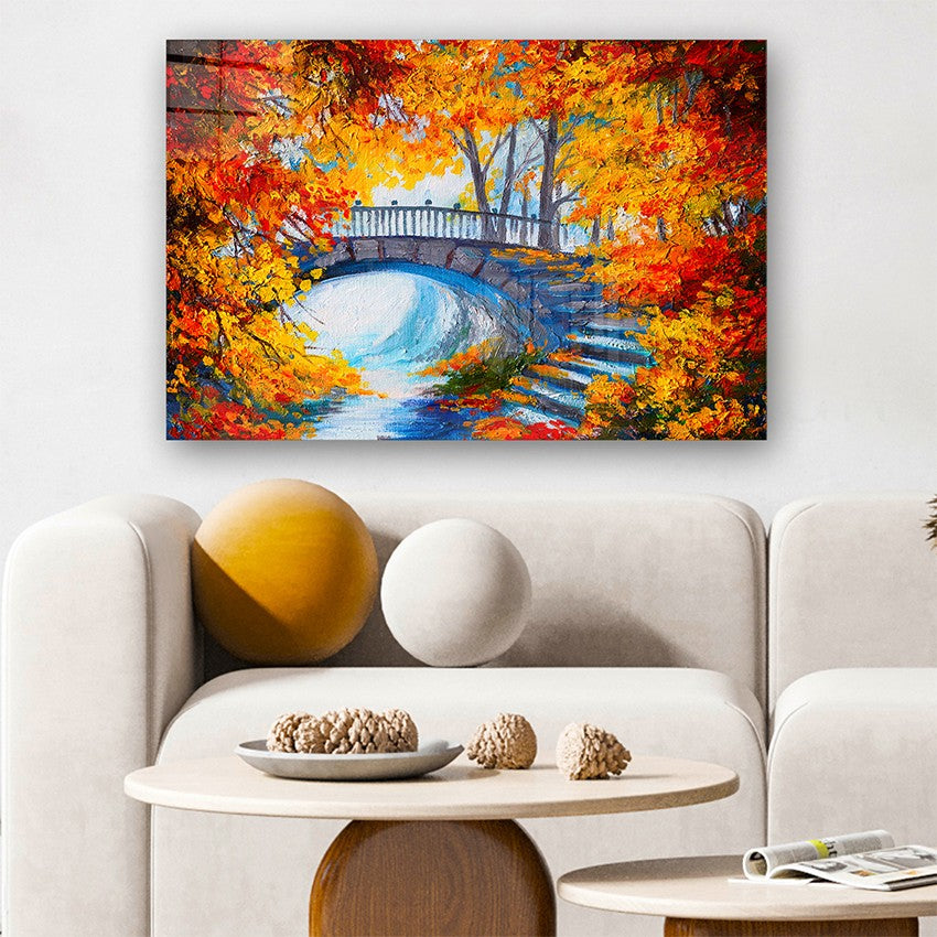 Quadro Decorativo em Vidro Temperado Multicolor 70x100cm - Arte Moderna para Parede