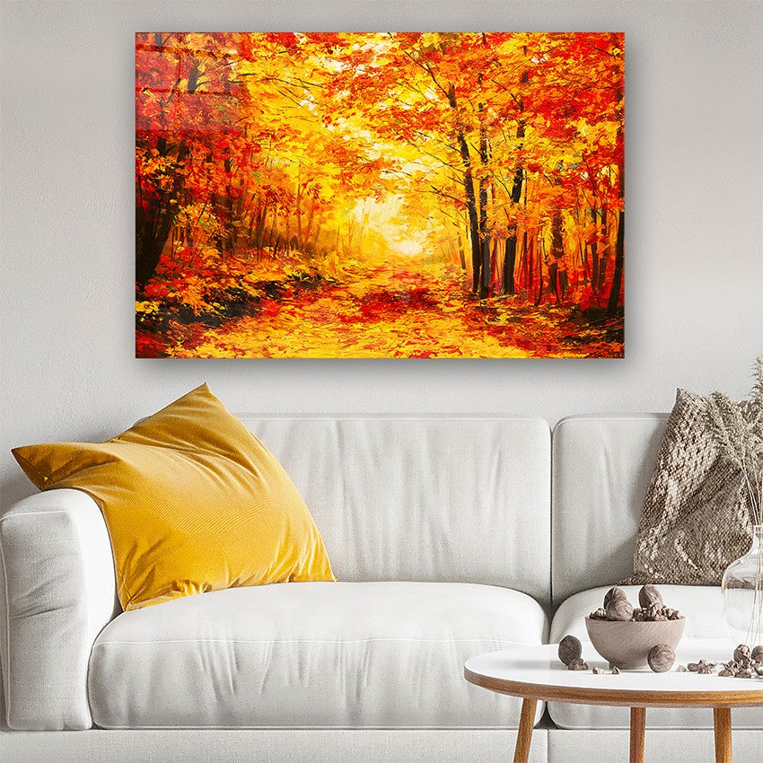 Quadro Decorativo em Vidro Temperado Multicolor 70x100cm - Arte Moderna para Parede