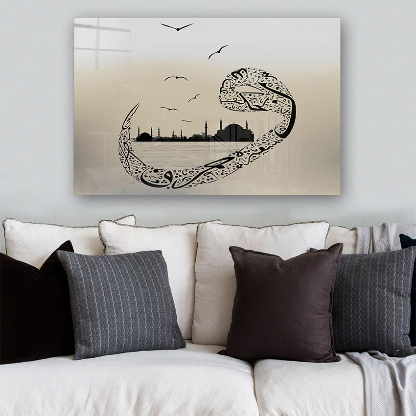 Quadro Decorativo em Vidro Temperado Multicolor 50x70cm - Arte Moderna para Parede