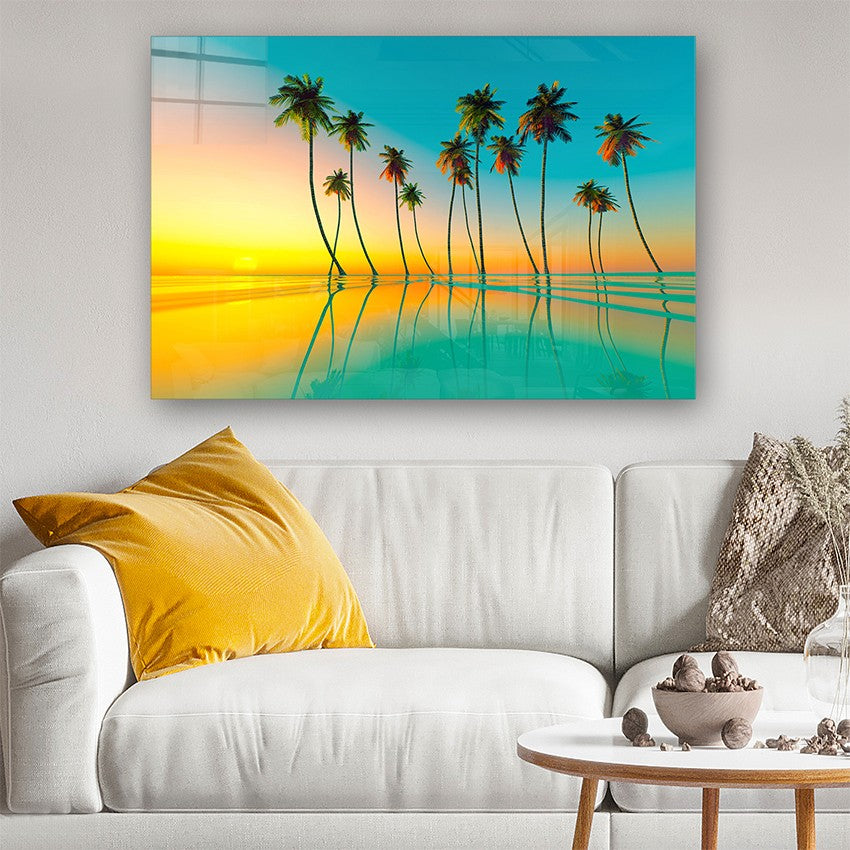Quadro Decorativo em Vidro Temperado Multicolor 70x100cm - Arte Moderna para Parede