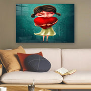 Quadro Decorativo em Vidro Temperado Multicolor 40x60cm - Arte Moderna para Parede