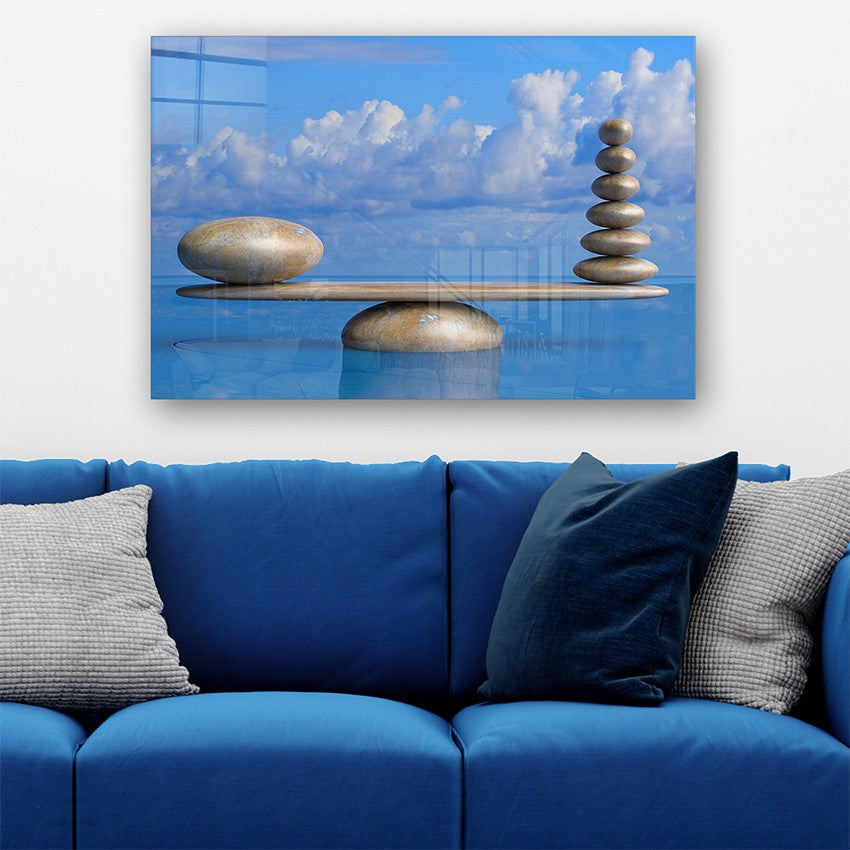 Quadro Decorativo em Vidro Temperado Multicolor 40x60cm - Arte Moderna para Parede