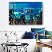 Quadro Decorativo em Vidro Temperado Multicolor 50x70cm - Arte Moderna para Parede