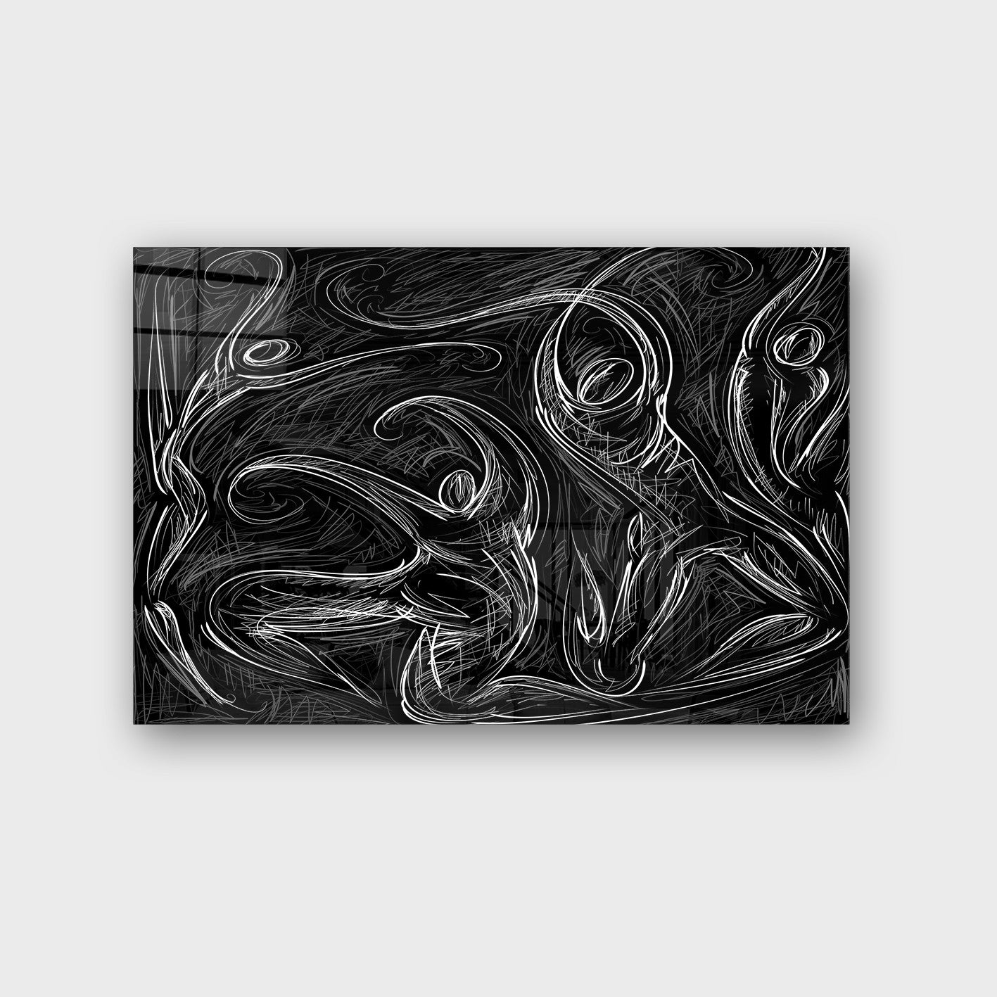 Quadro Decorativo em Vidro Temperado Multicolor 40x60cm - Arte Moderna para Parede