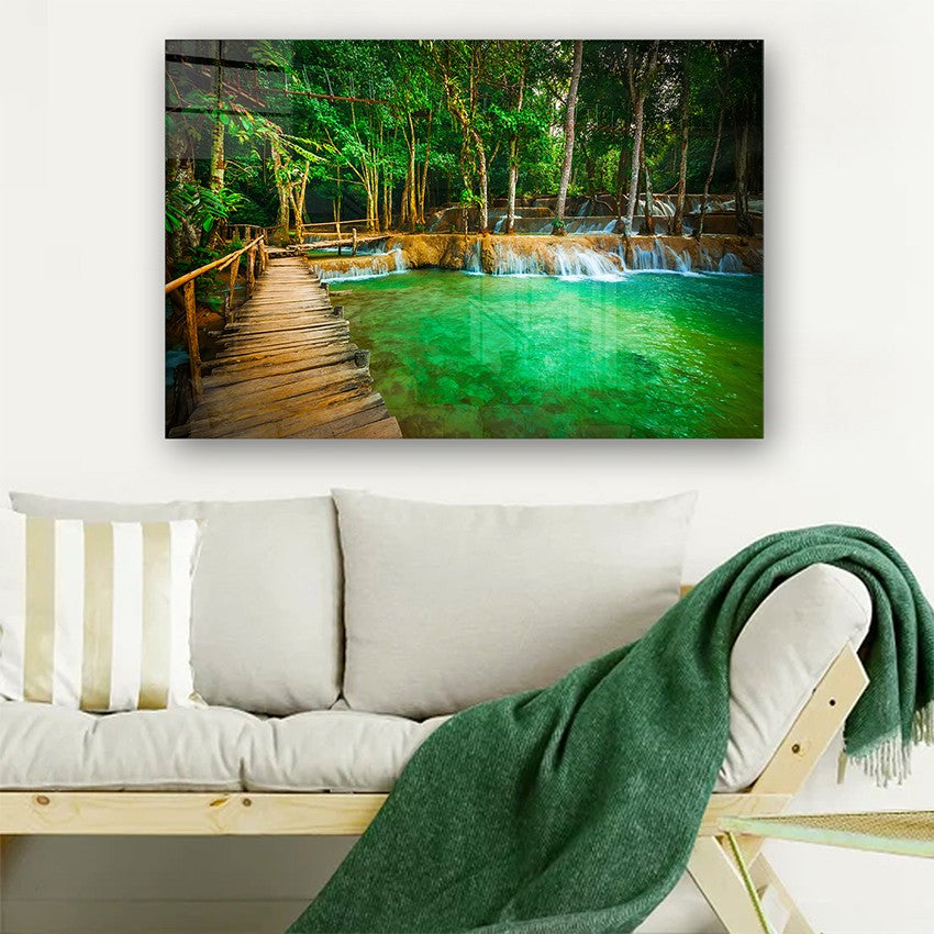 Quadro Decorativo em Vidro Temperado Multicolor 40x60cm - Arte Moderna para Parede