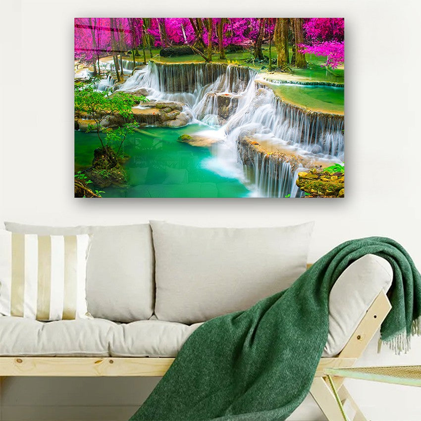 Quadro Decorativo em Vidro Temperado Multicolor 40x60cm - Arte Moderna para Parede
