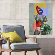 Quadro Decorativo em Vidro Temperado Multicolor 50x70cm - Arte Moderna para Parede