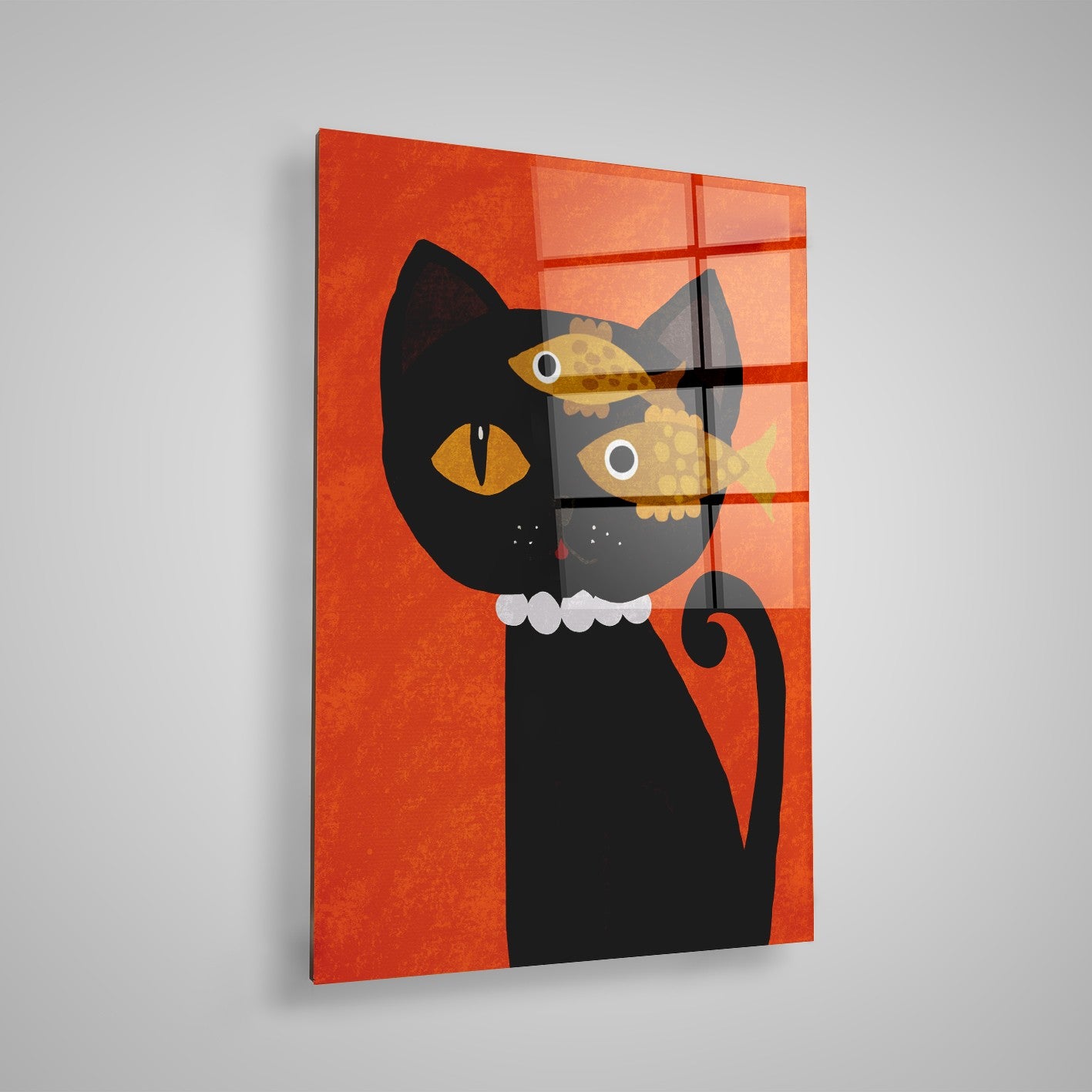 Quadro Decorativo em Vidro Temperado Multicolor 70x100cm - Arte Moderna para Parede