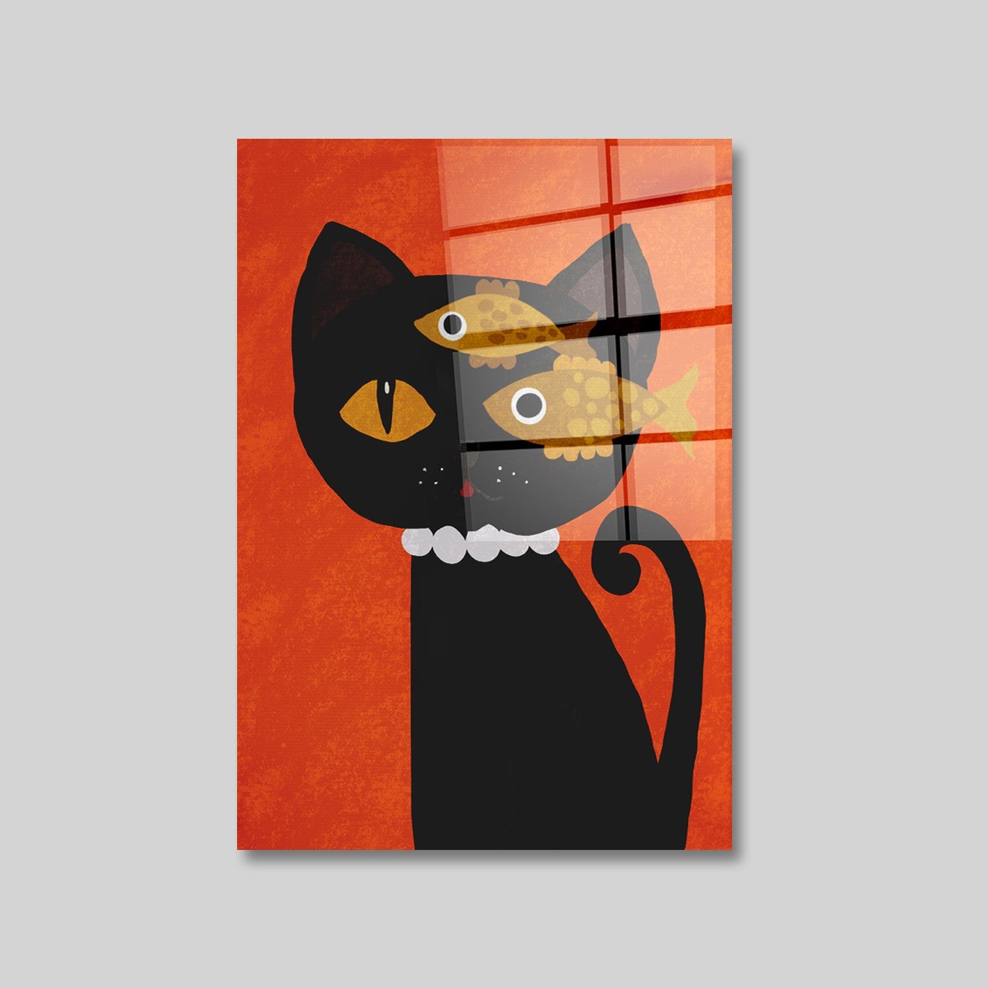 Quadro Decorativo em Vidro Temperado Multicolor 70x100cm - Arte Moderna para Parede