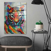 Quadro Decorativo em Vidro Temperado Multicolor 70x100cm - Arte Moderna para Parede