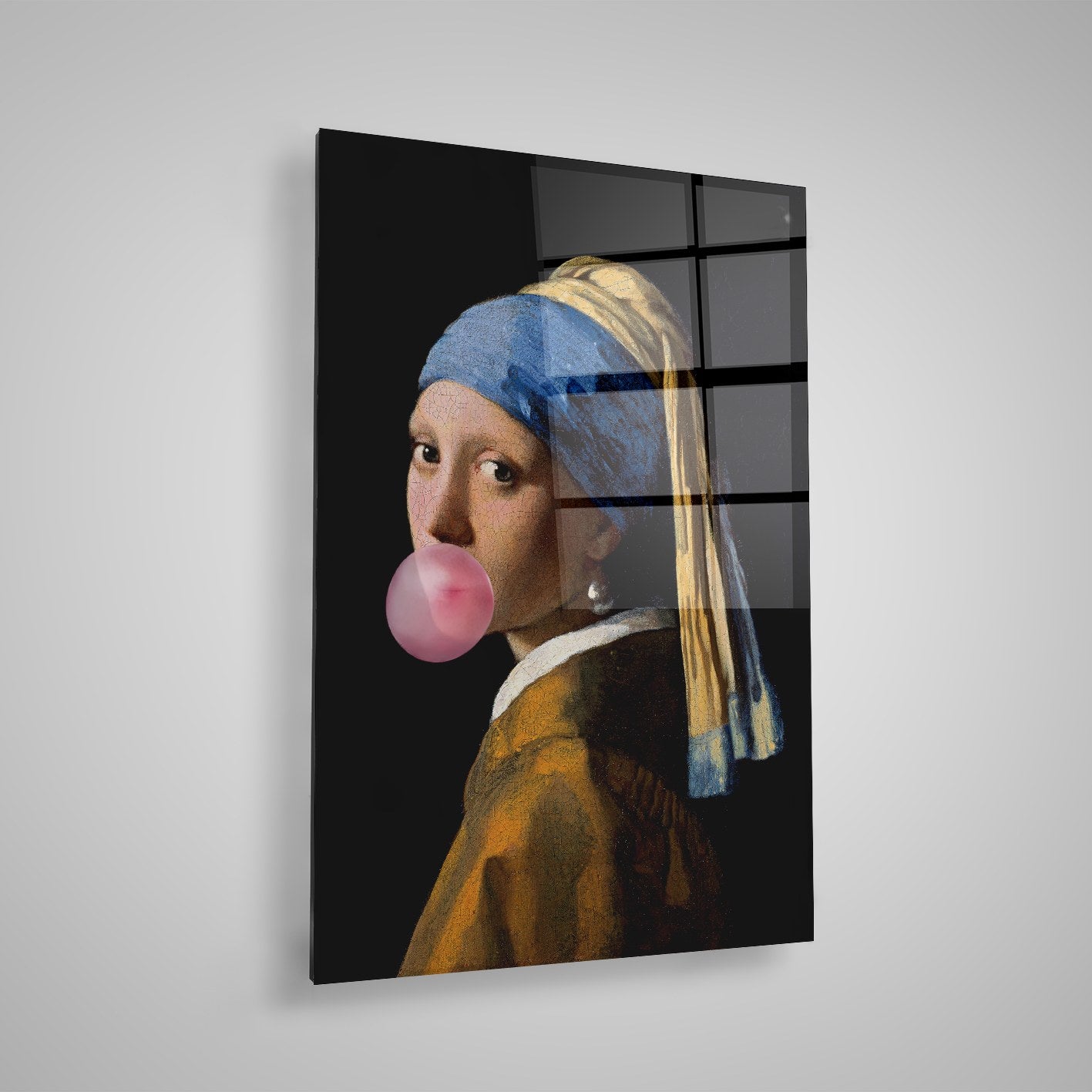 Quadro Decorativo em Vidro Temperado Multicolor 40x60cm - Arte Moderna para Parede