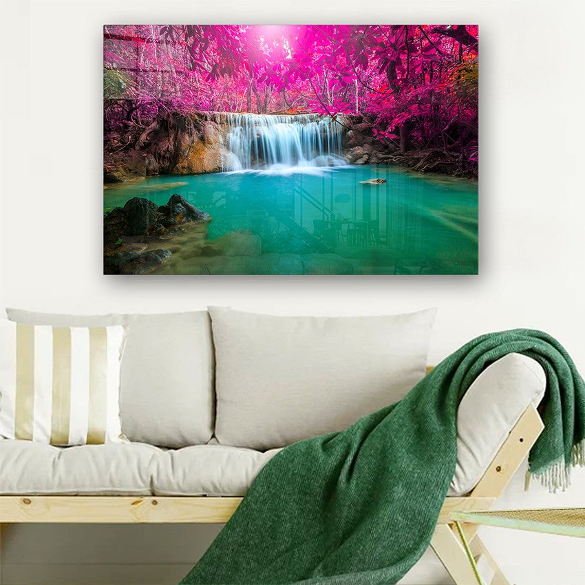 Quadro Decorativo em Vidro Temperado Multicolor 40x60cm - Arte Moderna para Parede