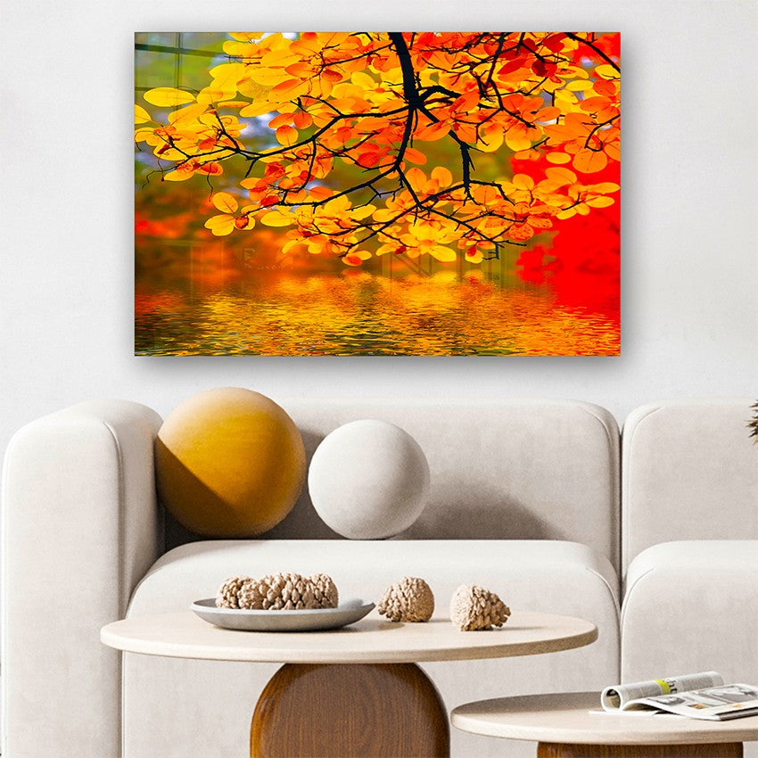 Quadro Decorativo em Vidro Temperado Multicolor 40x60cm - Arte Moderna para Parede