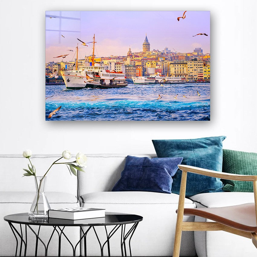 Quadro Decorativo em Vidro Temperado Multicolor 70x100cm - Arte Moderna para Parede