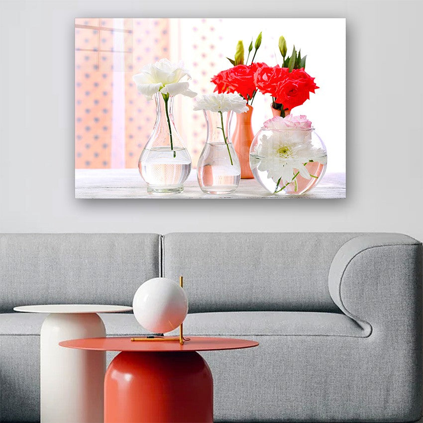 Quadro Decorativo em Vidro Temperado Multicolor 40x60cm - Arte Moderna para Parede