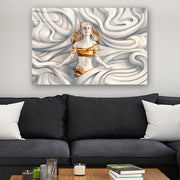Quadro Decorativo em Vidro Temperado Multicolor 70x100cm - Arte Moderna para Parede